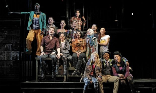 The cast of the newly revamped 'Rent,' starting previews July 14.